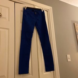 Cobalt blue size 24 Aqua skinny jeans. 29” inseam.